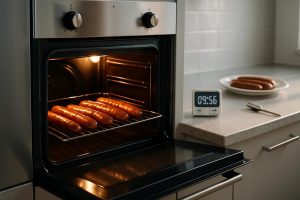 apprenez à cuire des merguez au four avec les bonnes durées et températures pour des saucisses parfaitement grillées et savoureuses.