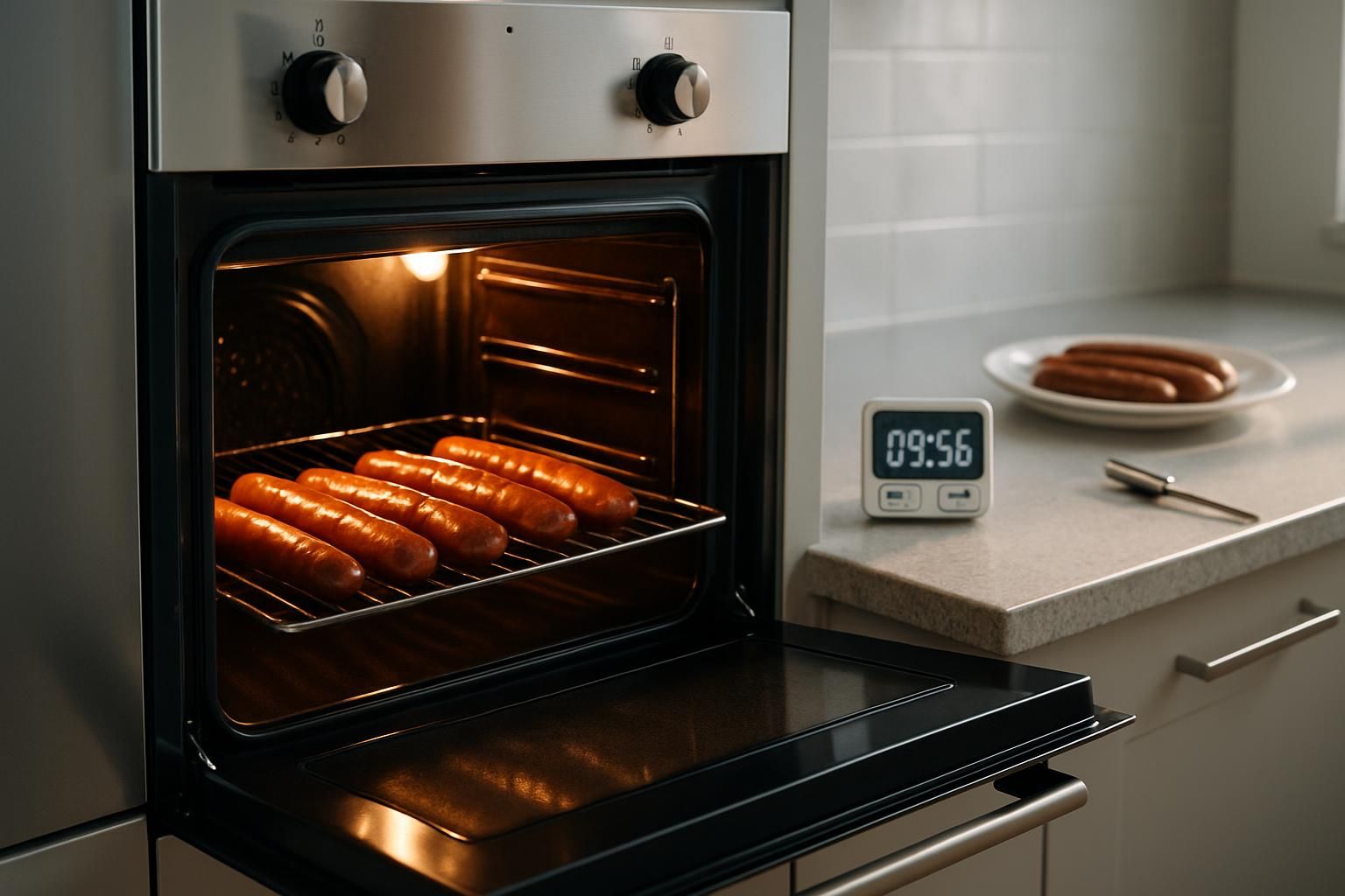 apprenez à cuire des merguez au four avec les bonnes durées et températures pour des saucisses parfaitement grillées et savoureuses.