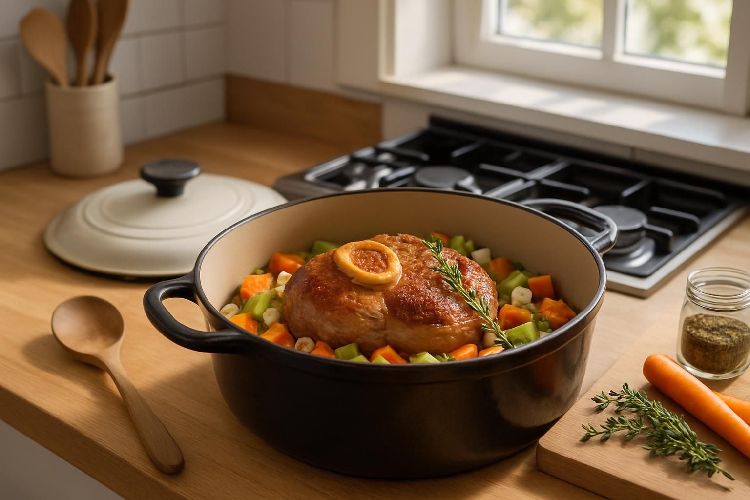 découvrez comment cuisiner un jarret de veau en cocotte avec des conseils de cuisson et des recettes simples pour un plat savoureux et tendre.