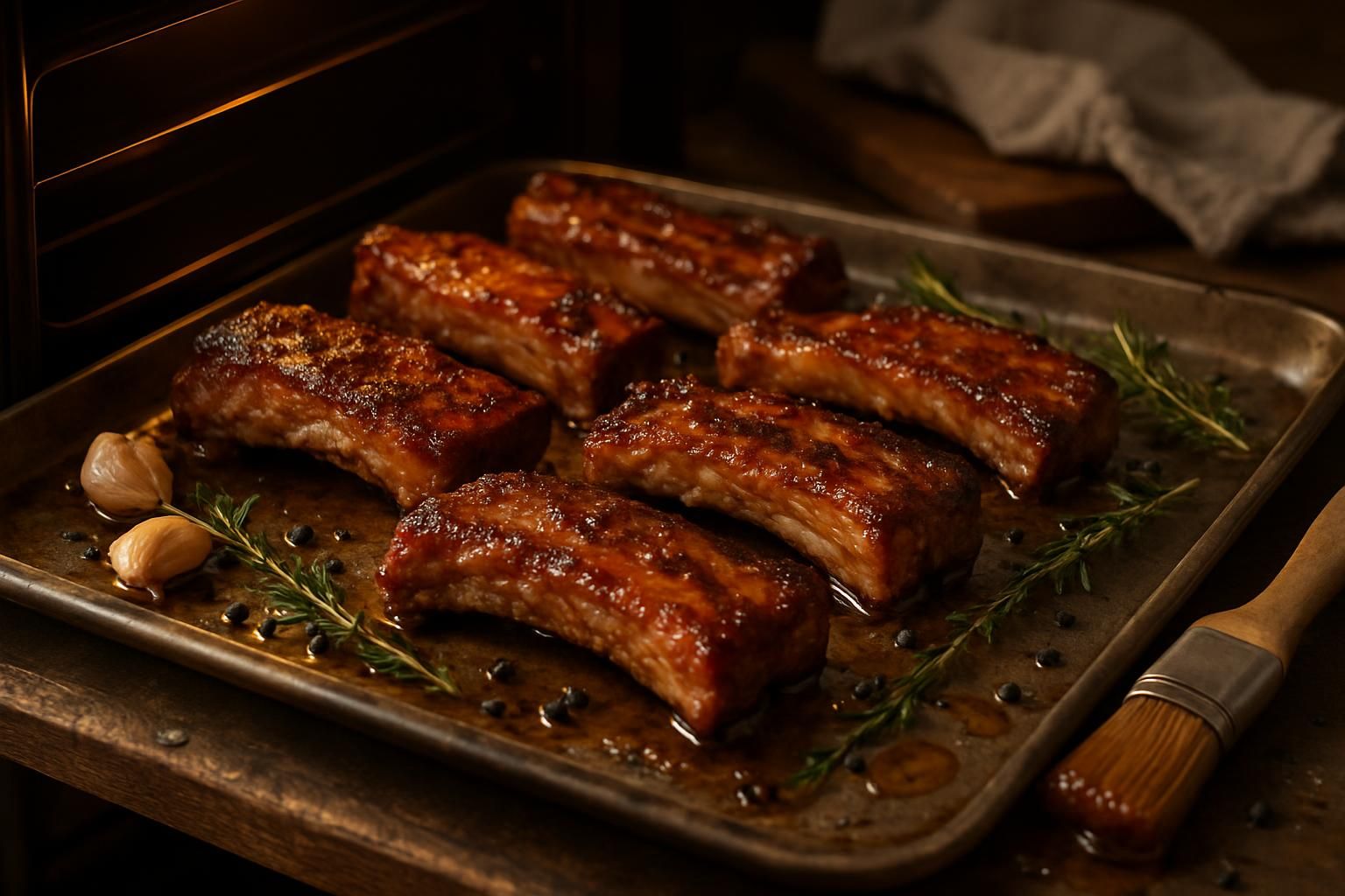 découvrez notre recette simple et délicieuse de travers de porc fondant au four, avec des conseils de cuisson et préparation pour un plat savoureux et réussi.