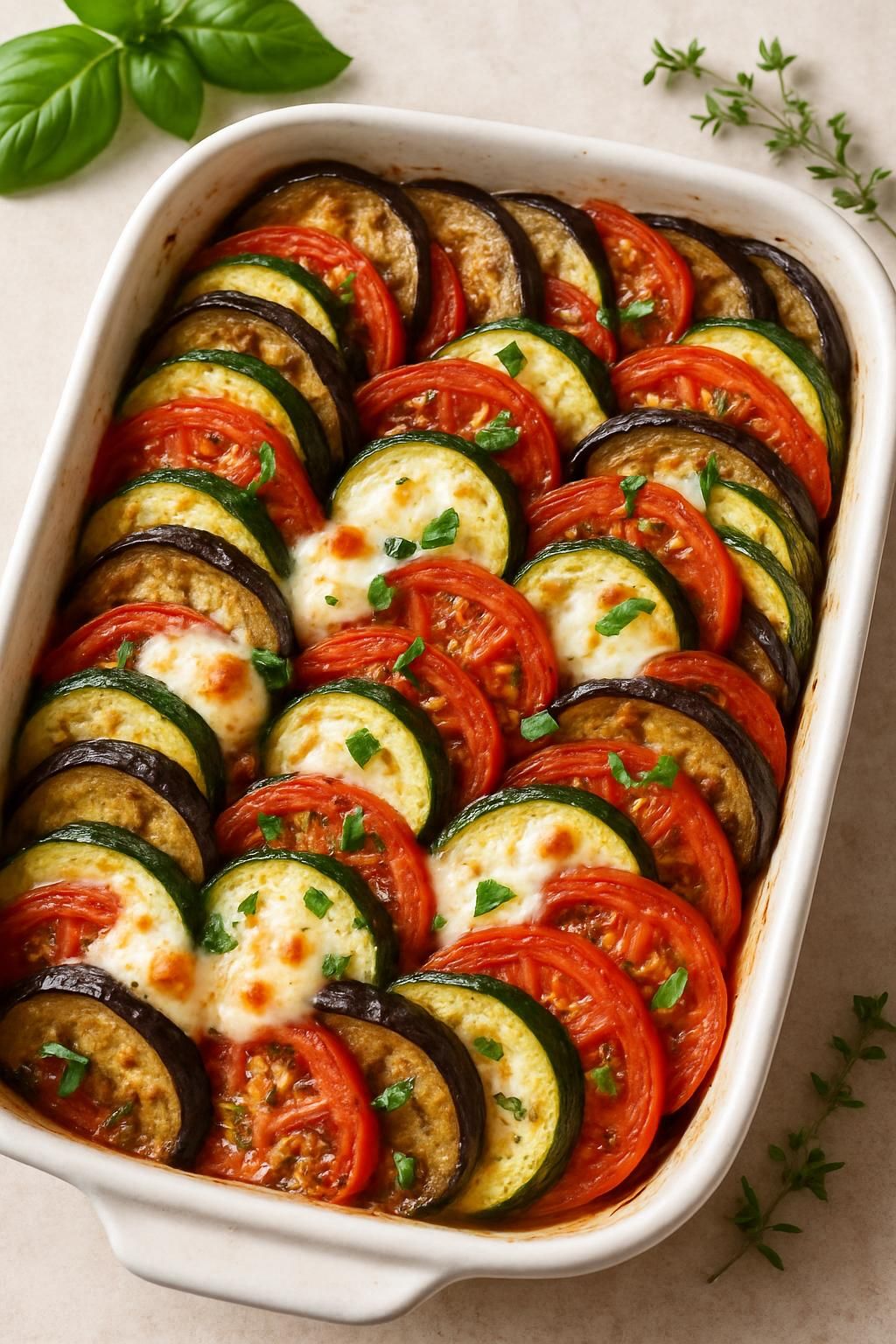 découvrez comment préparer et cuire un délicieux tian de légumes à l'italienne, un plat savoureux et coloré, parfait pour toutes les occasions.