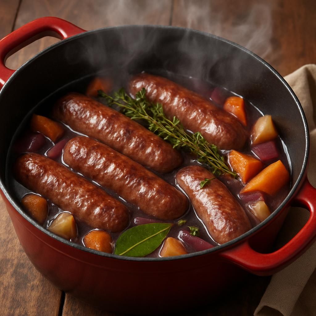 découvrez comment cuire et préparer le diot au vin rouge pour un plat savoureux et authentique.