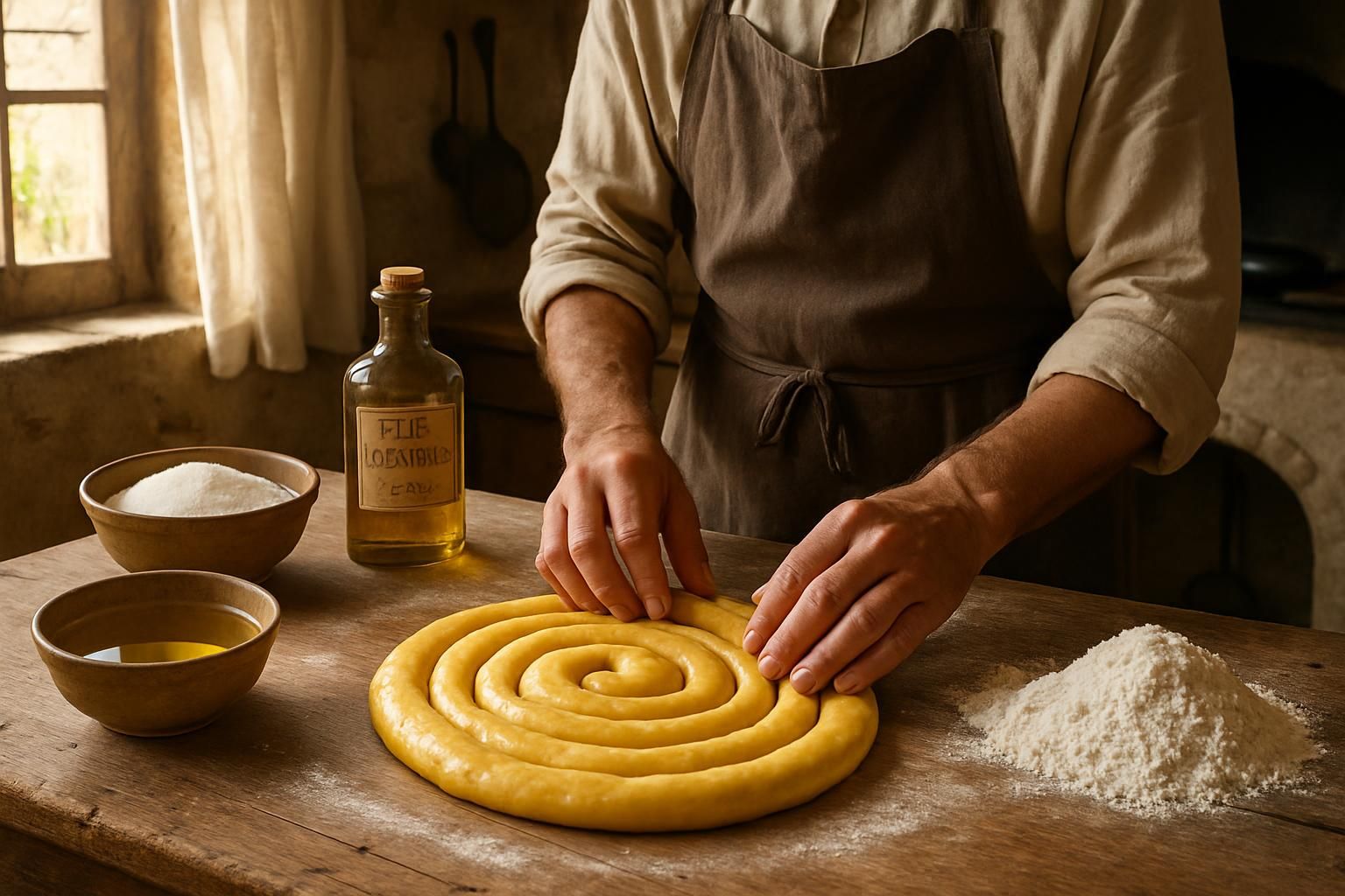 découvrez la recette traditionnelle de la pompe à huile aveyronnaise, un délice authentique à base d'huile d'olive, parfait pour vos moments gourmands.