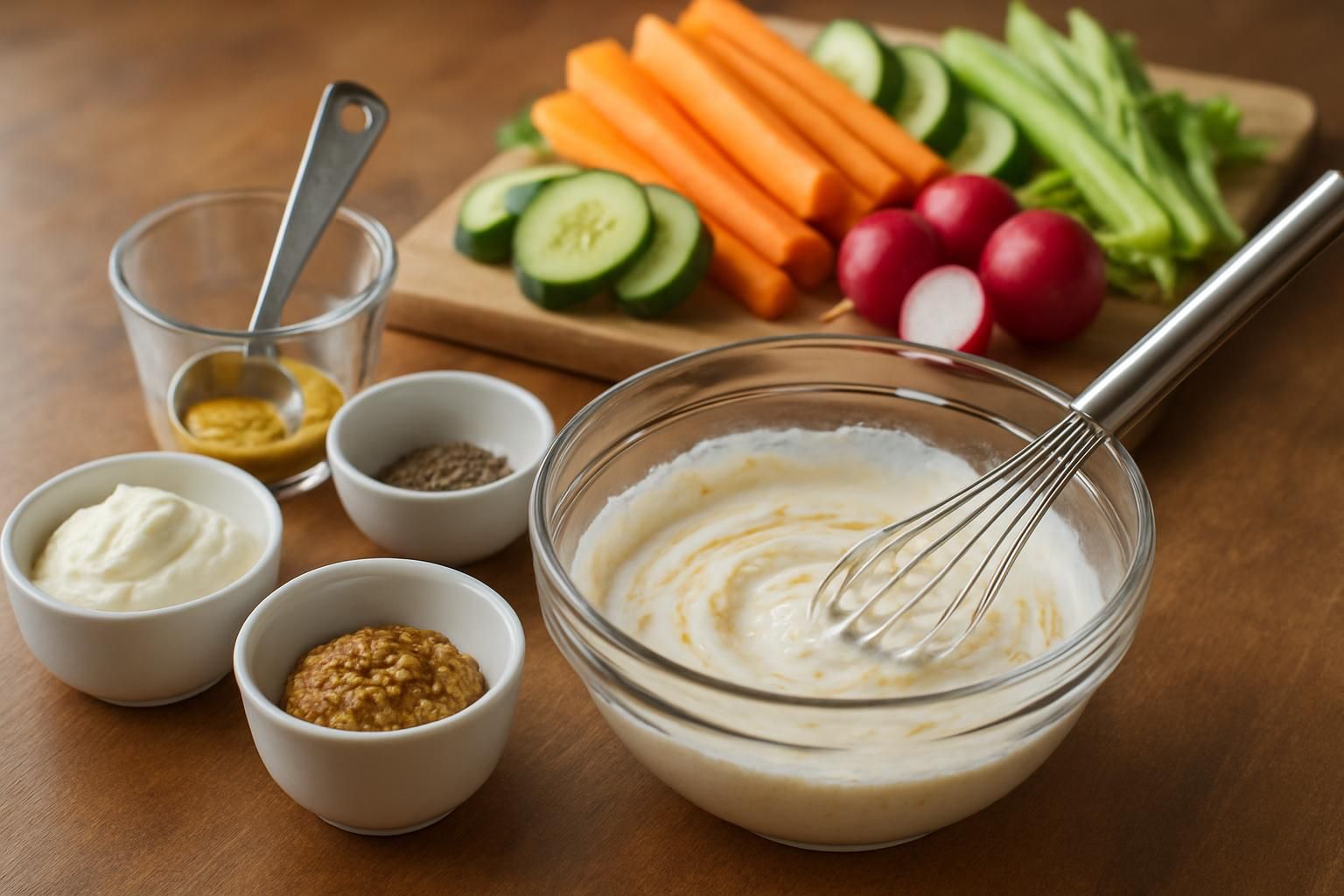 découvrez comment préparer une sauce fromage blanc moutarde parfaite pour accompagner vos crudités, avec les proportions idéales et une recette facile à réaliser.