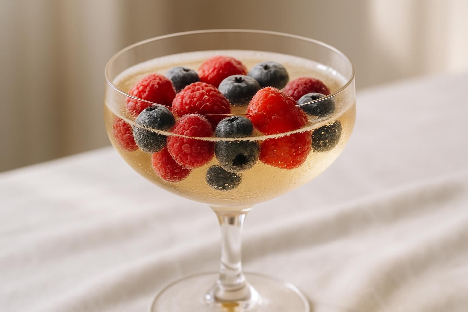 découvrez notre recette facile de soupe de champagne aux fruits rouges surgelés, avec les conseils parfaits pour le dosage et la préparation.