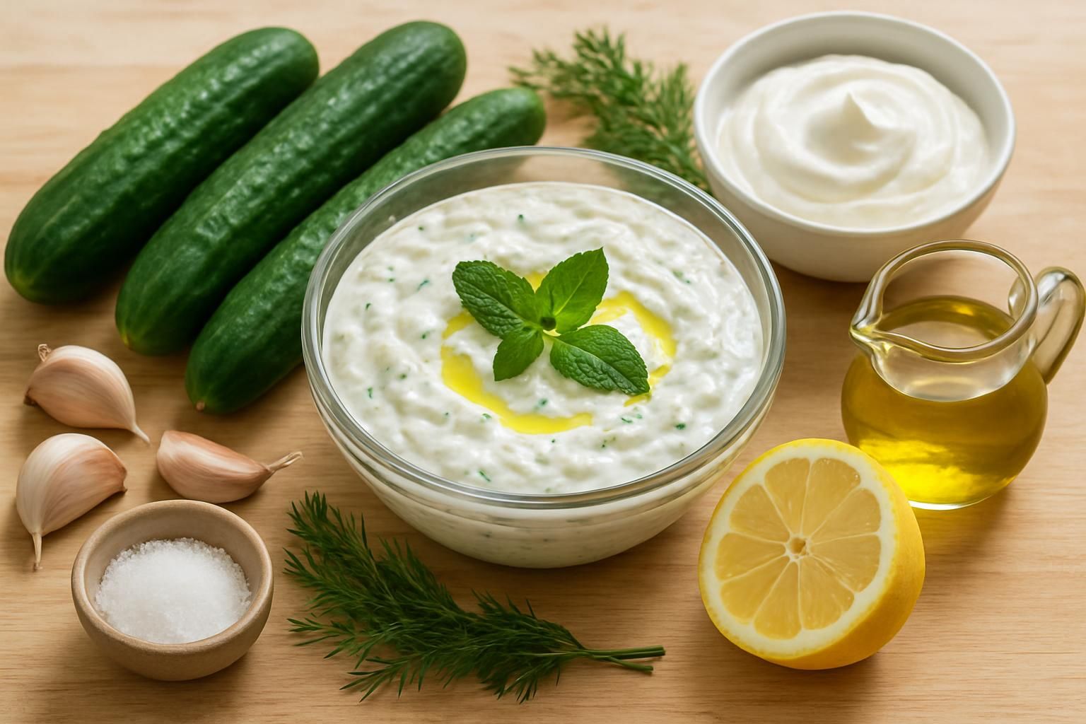 découvrez la recette facile du tzatziki maison sur tonbonbon.fr avec tous les ingrédients nécessaires pour préparer ce délicieux dip grec authentique.