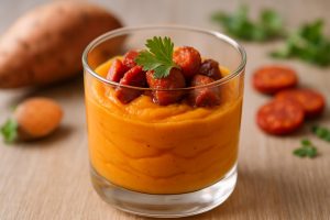 découvrez notre recette facile et savoureuse de verrine patate douce chorizo, idéale pour un apéritif gourmand et coloré. présentation simple et conseils de préparation inclus.