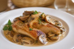 découvrez notre recette facile de chapon en morceaux à la crème et aux champignons, avec conseils de cuisson pour un plat savoureux et fondant.