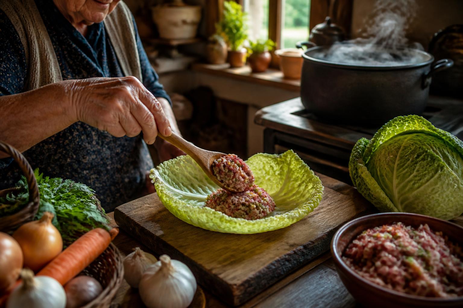 découvrez la recette traditionnelle du chou farci de grand-mère, une préparation savoureuse et authentique, parfaite pour un repas familial réconfortant.
