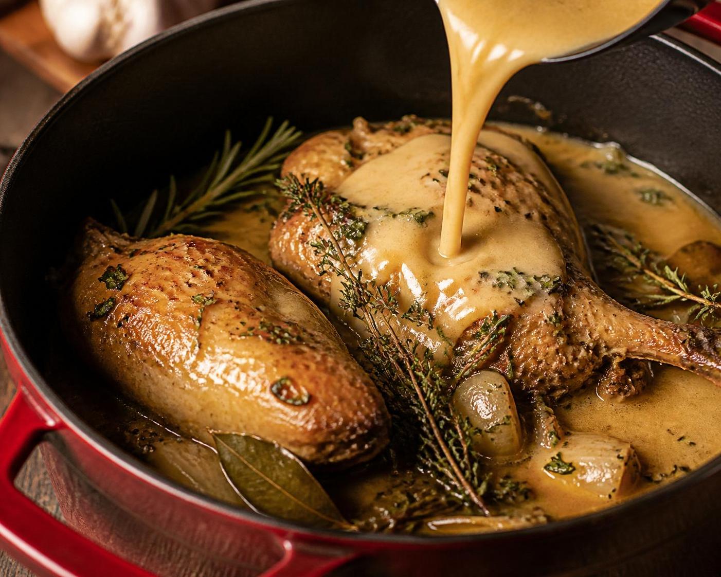 découvrez comment préparer des cuisses de pintade en cocotte, avec des conseils de cuisson et une recette de sauce savoureuse pour un plat tendre et plein de goût.