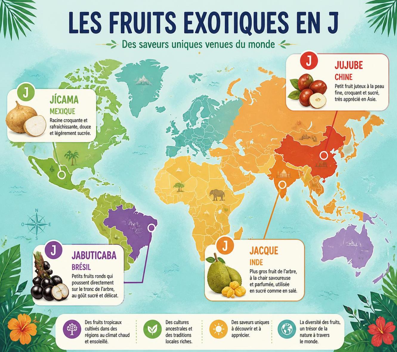 découvrez une liste complète de fruits et légumes commençant par la lettre j, avec des exemples et descriptions pour mieux les connaître.