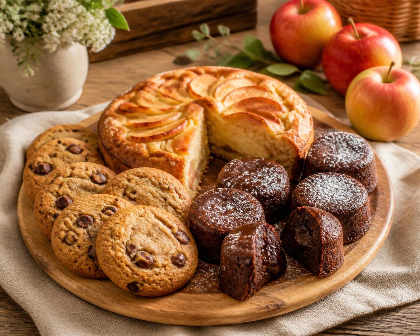 découvrez des recettes faciles et rapides de desserts à réaliser avec votre air fryer : gâteaux moelleux, cookies croustillants et pommes fondantes.