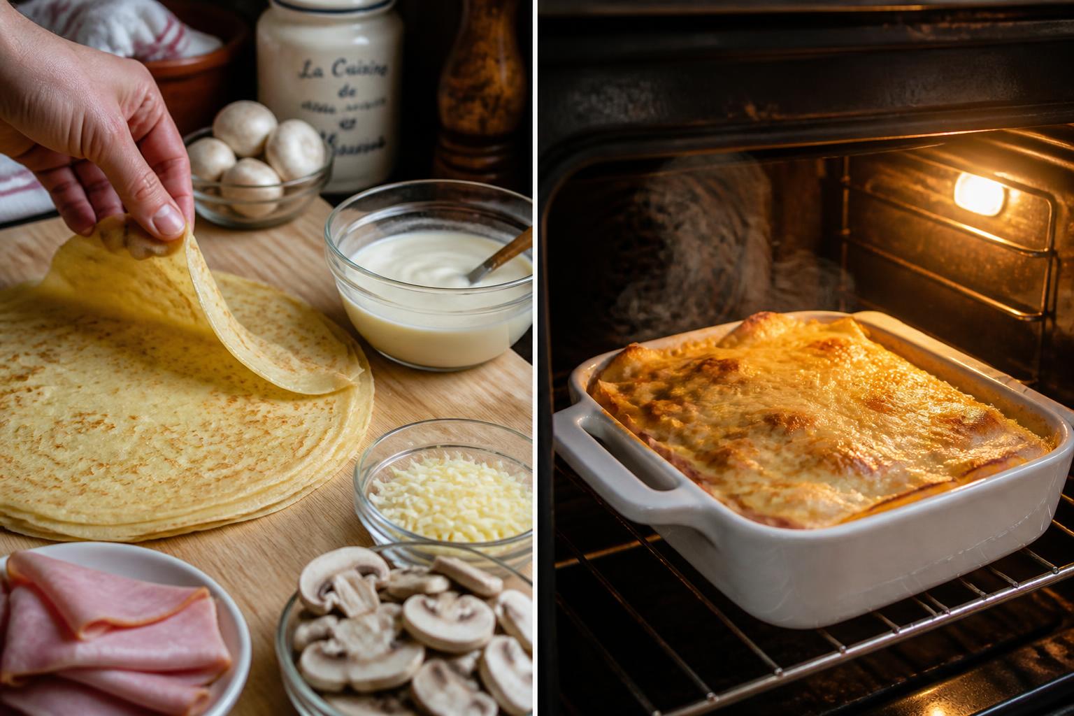 découvrez notre recette traditionnelle de la ficelle picarde avec des étapes détaillées de préparation et de cuisson pour un plat savoureux et authentique.