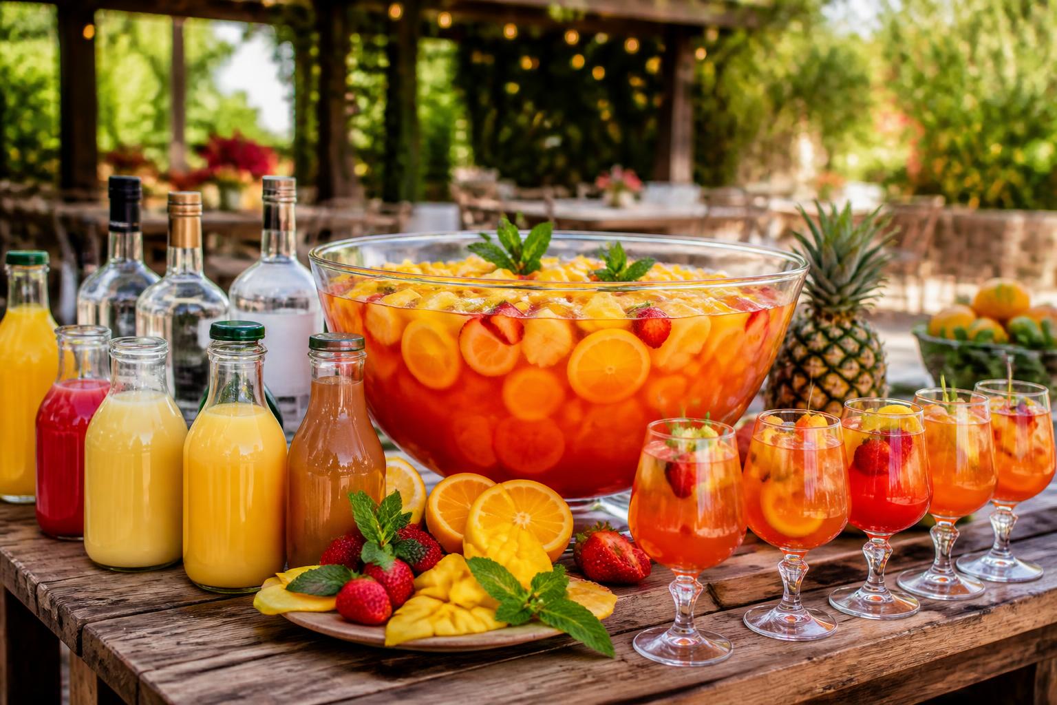 découvrez notre recette de punch pour 50 personnes avec les quantités et proportions exactes pour réussir votre cocktail festif en toute simplicité.