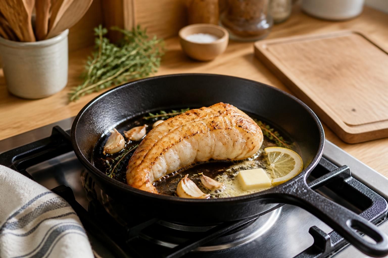 découvrez comment préparer une queue de lotte à la poêle en seulement 10 minutes avec notre guide simple et rapide pour un plat savoureux et réussi à chaque fois.