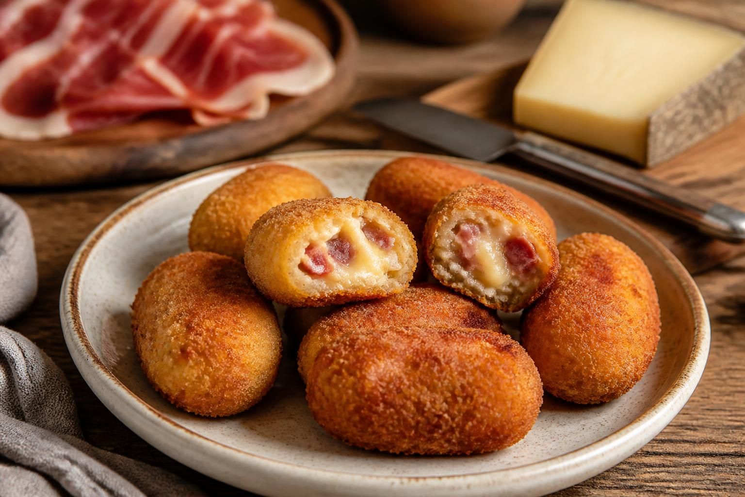 découvrez la recette incontournable des croquetas au jambon et fromage, un classique espagnol facile à réaliser pour un délicieux apéritif ou accompagnement.