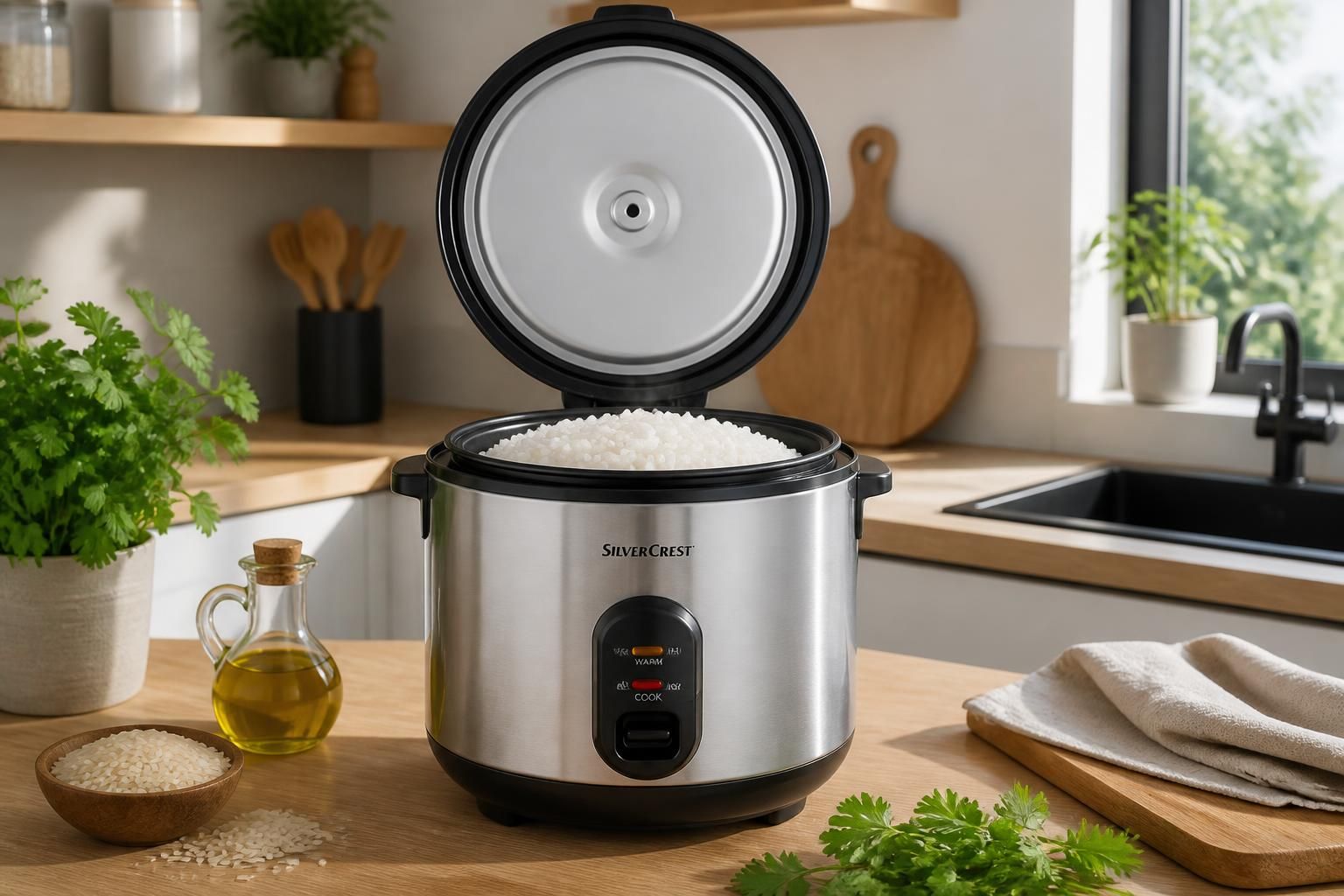 découvrez le guide d'utilisation complet du cuiseur à riz silvercrest de lidl pour préparer facilement des riz parfaitement cuits à chaque fois.