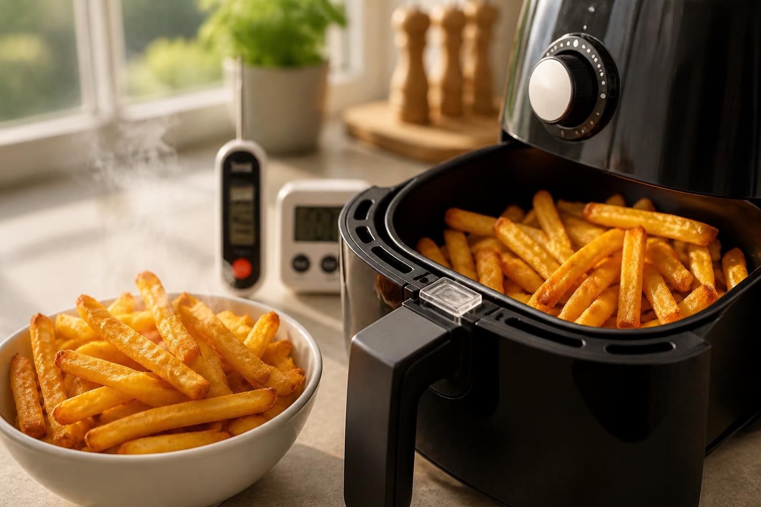 découvrez comment réussir des frites croustillantes à l'air fryer grâce aux temps et températures parfaits pour un résultat doré et savoureux à chaque fois.
