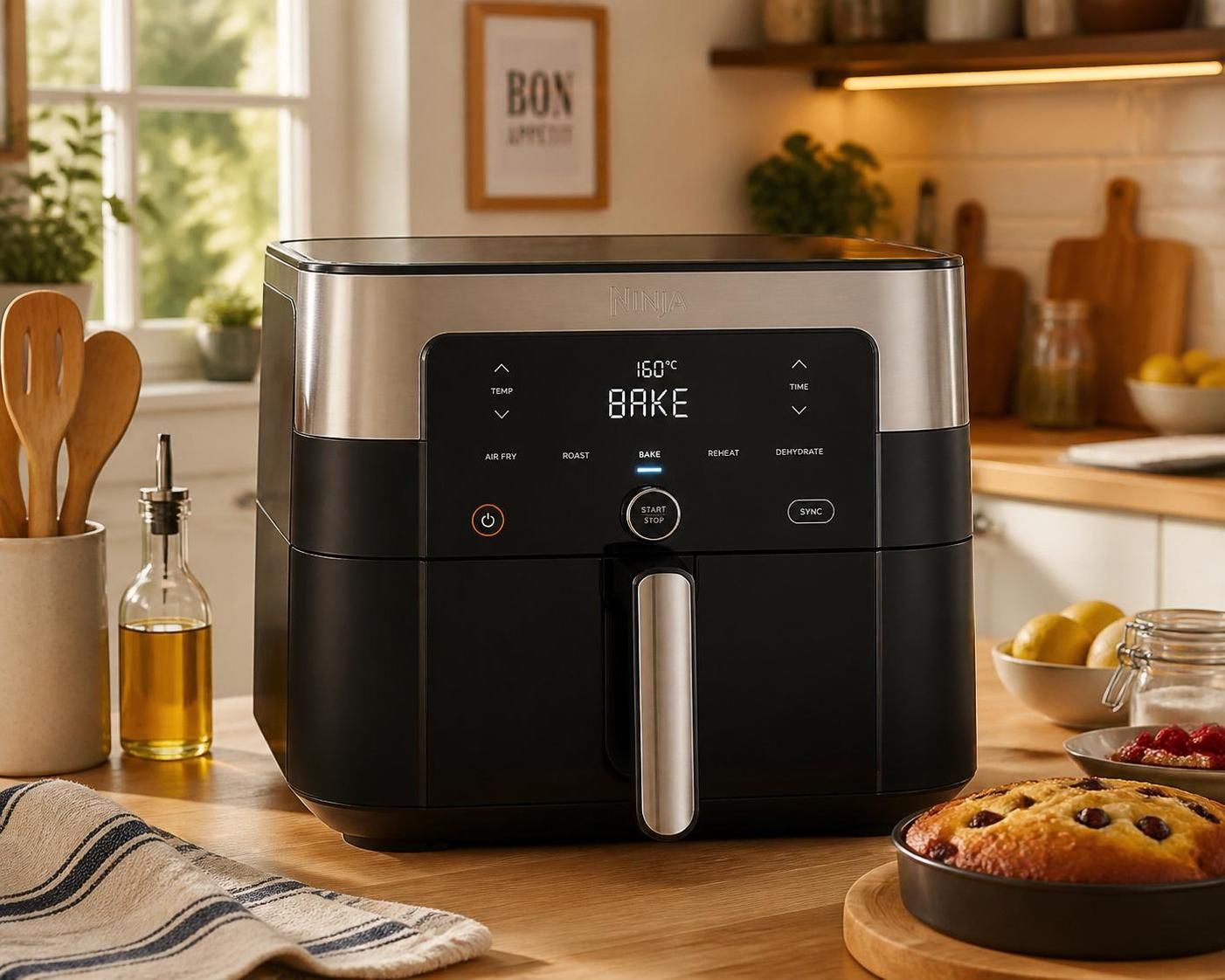 découvrez ce qu'est le mode bake de votre air fryer et apprenez comment l'activer facilement pour cuisiner de délicieuses recettes croustillantes et saines.