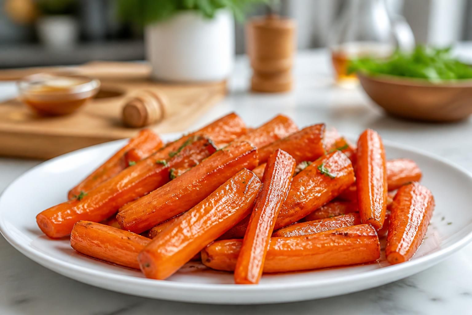 découvrez une recette facile de carottes glacées et caramélisées à l'air fryer pour un accompagnement savoureux et rapide.