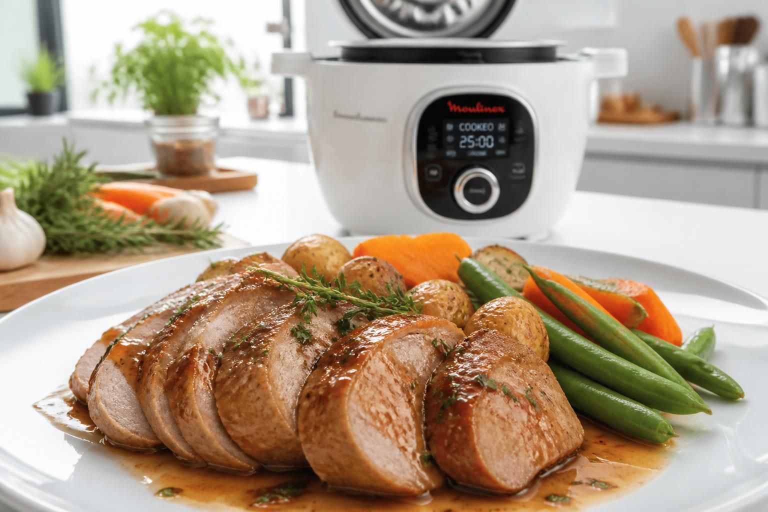 découvrez notre recette de filet mignon au cookeo, tendre et juteux, prête en seulement 25 minutes pour un repas savoureux et rapide.
