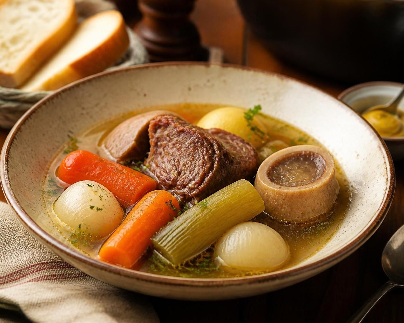 découvrez une recette traditionnelle de pot au feu fondant réalisée avec le cookeo pour un plat savoureux et simple à préparer.
