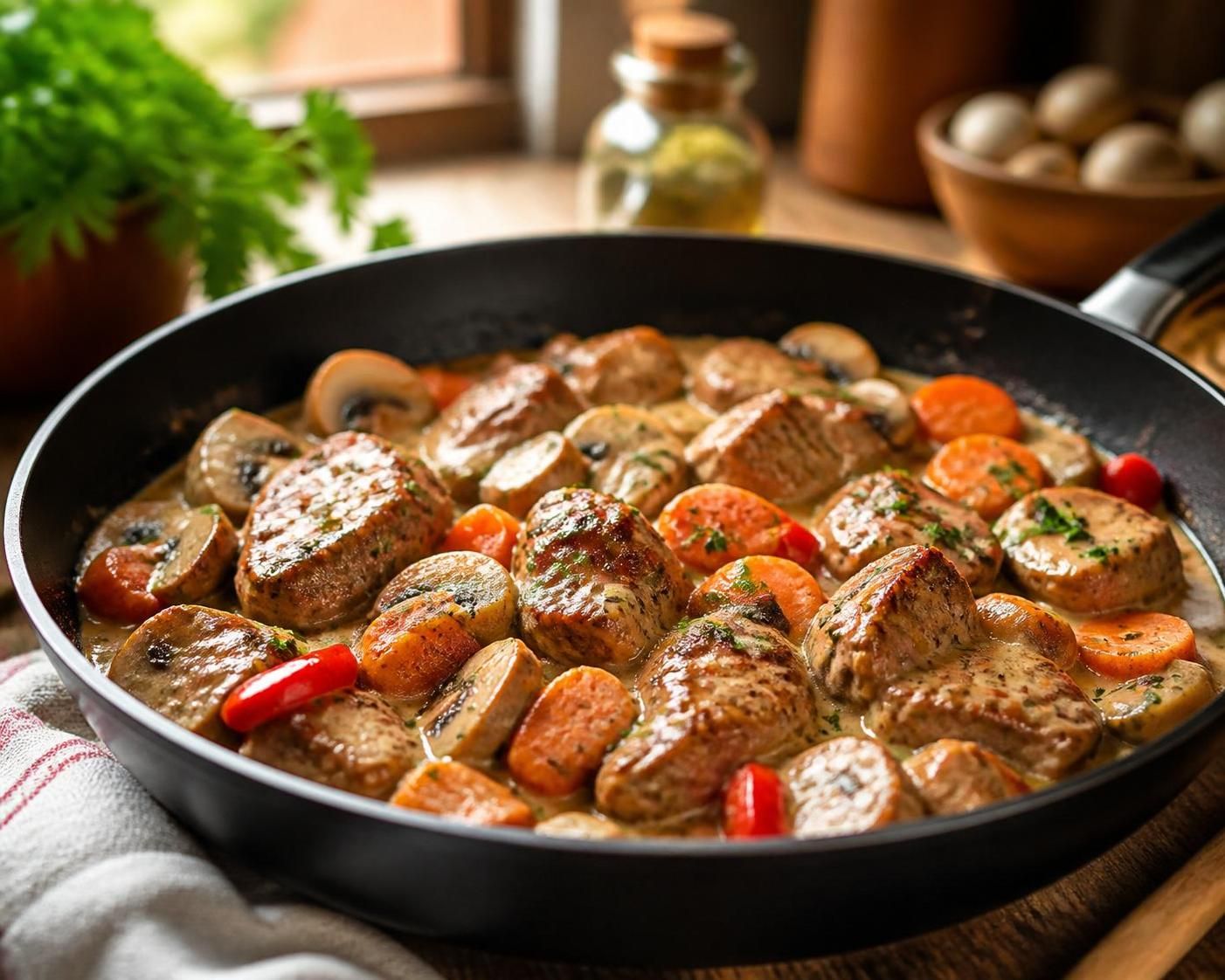 découvrez une recette de sauté de porc au cookeo, tendre et parfumé, facile à préparer pour un repas savoureux en un rien de temps.