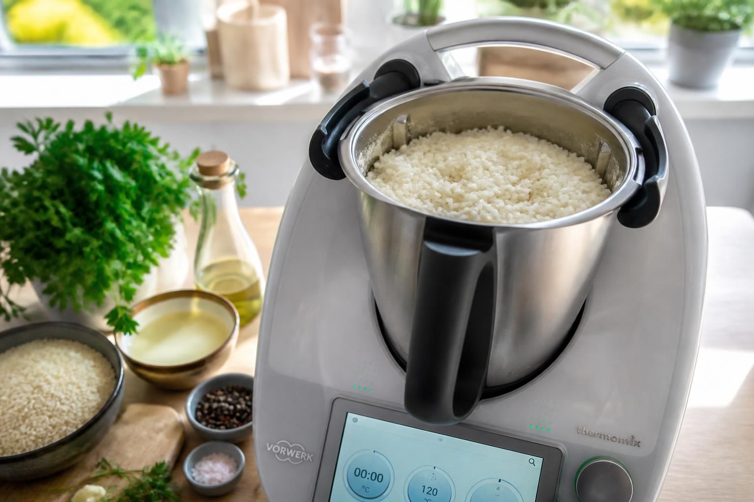 découvrez la recette rapide et simple pour cuire parfaitement le riz au thermomix. astuces et conseils pour un riz savoureux à chaque préparation.