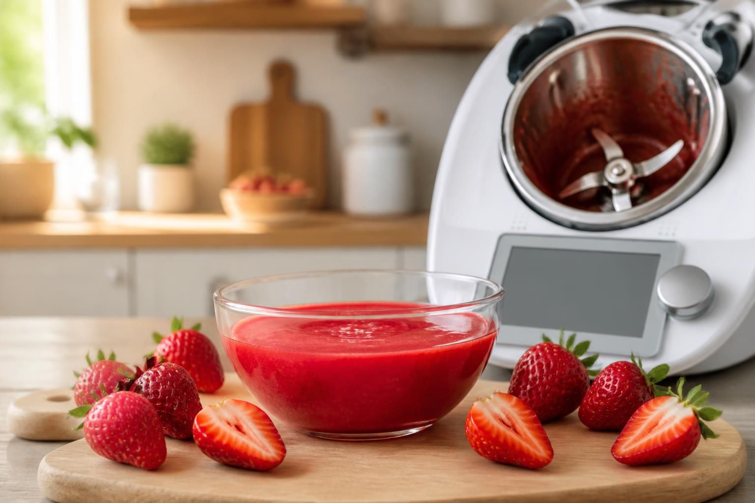 découvrez la recette facile et rapide du coulis de fraise au thermomix pour sublimer tous vos desserts maison en un rien de temps.