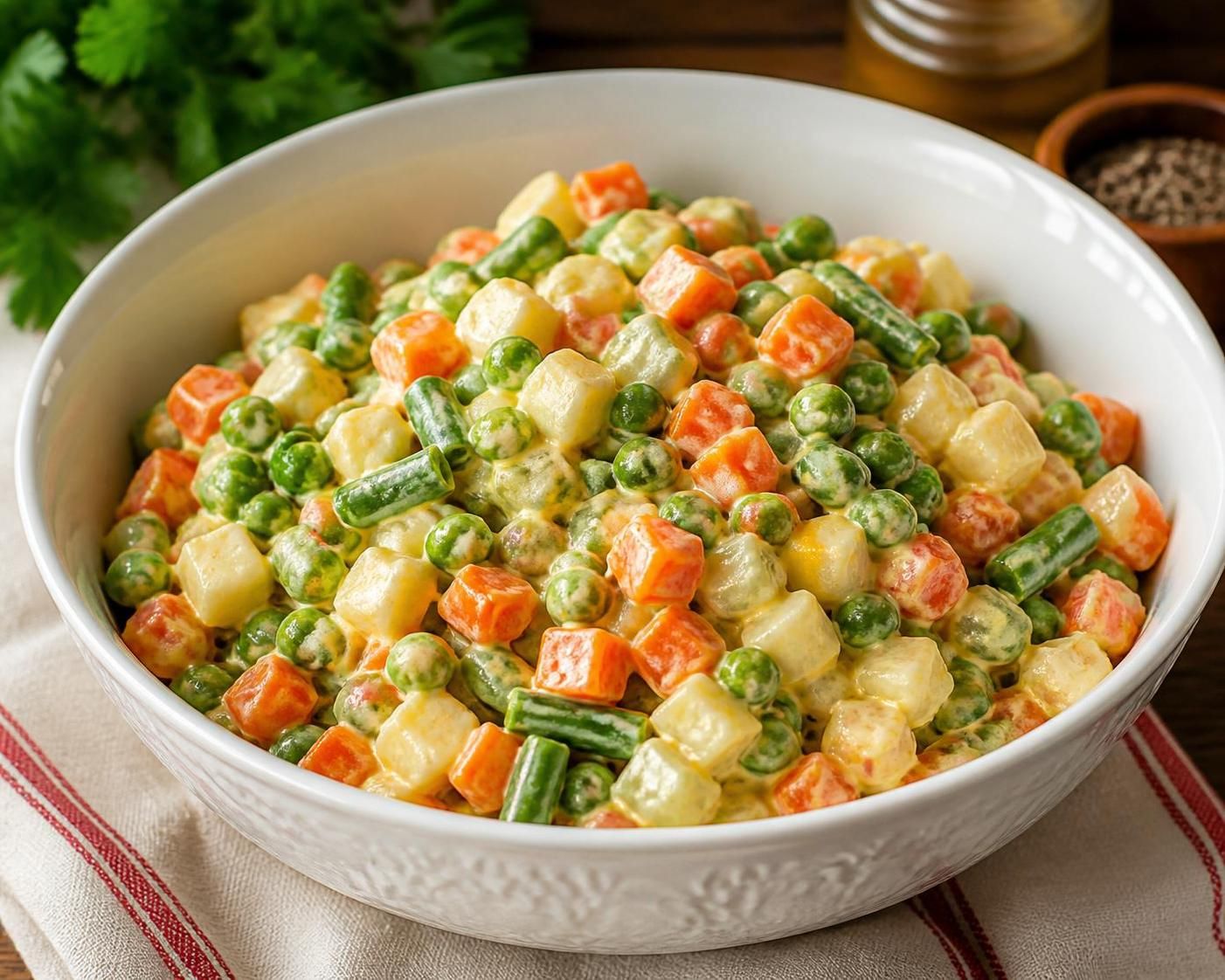 découvrez la recette authentique de la macédoine de légumes maison, fraîche et colorée, idéale pour un plat sain et savoureux.