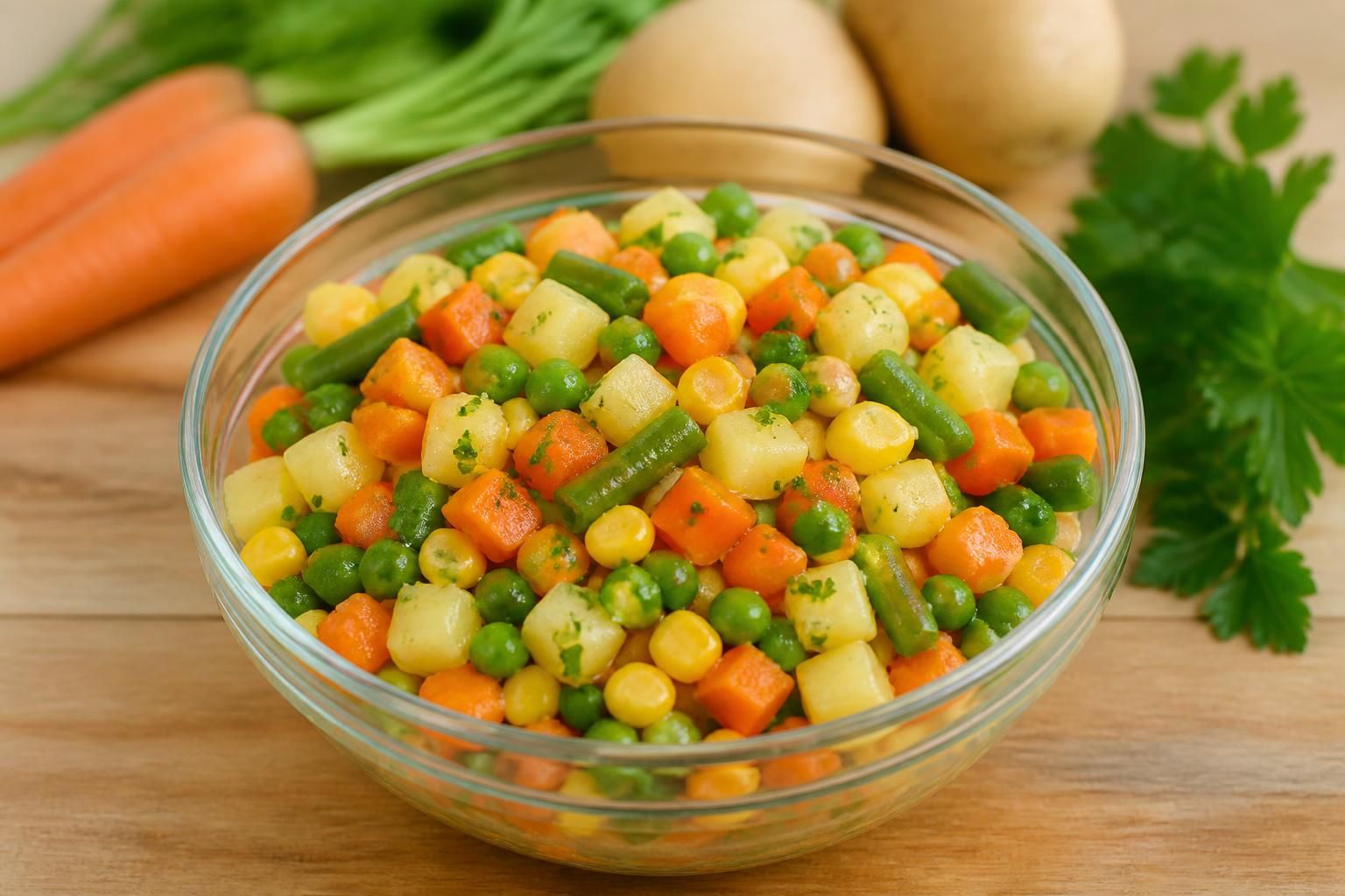 découvrez la recette maison de la macédoine de légumes, fraîche et colorée, parfaite pour un repas sain et savoureux.