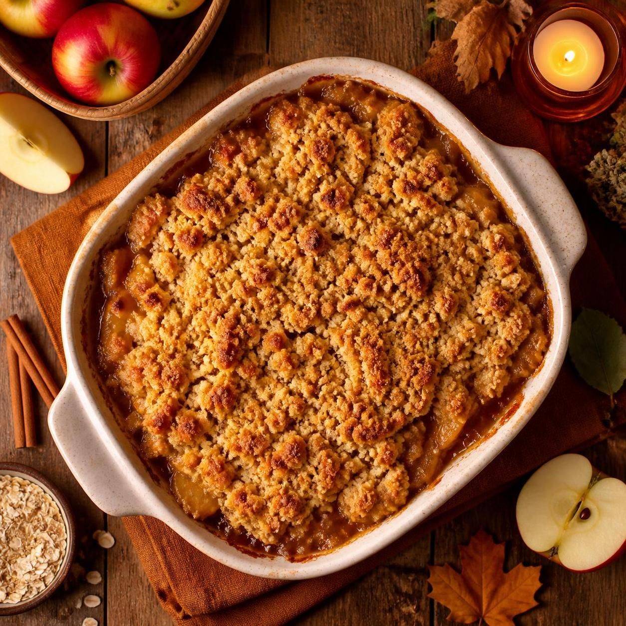 découvrez la vraie recette du crumble aux pommes caramélisées, un dessert gourmand alliant pommes fondantes et pâte croustillante. parfait pour régaler toute la famille !