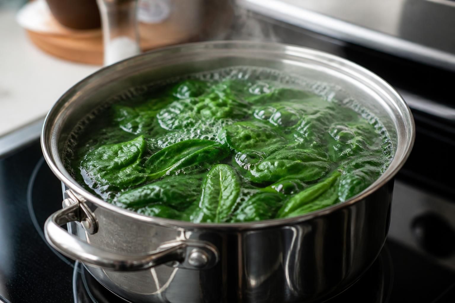découvrez le temps de cuisson idéal des épinards frais à l'eau pour préserver leur goût et leurs nutriments. astuces et conseils pour une cuisson parfaite.