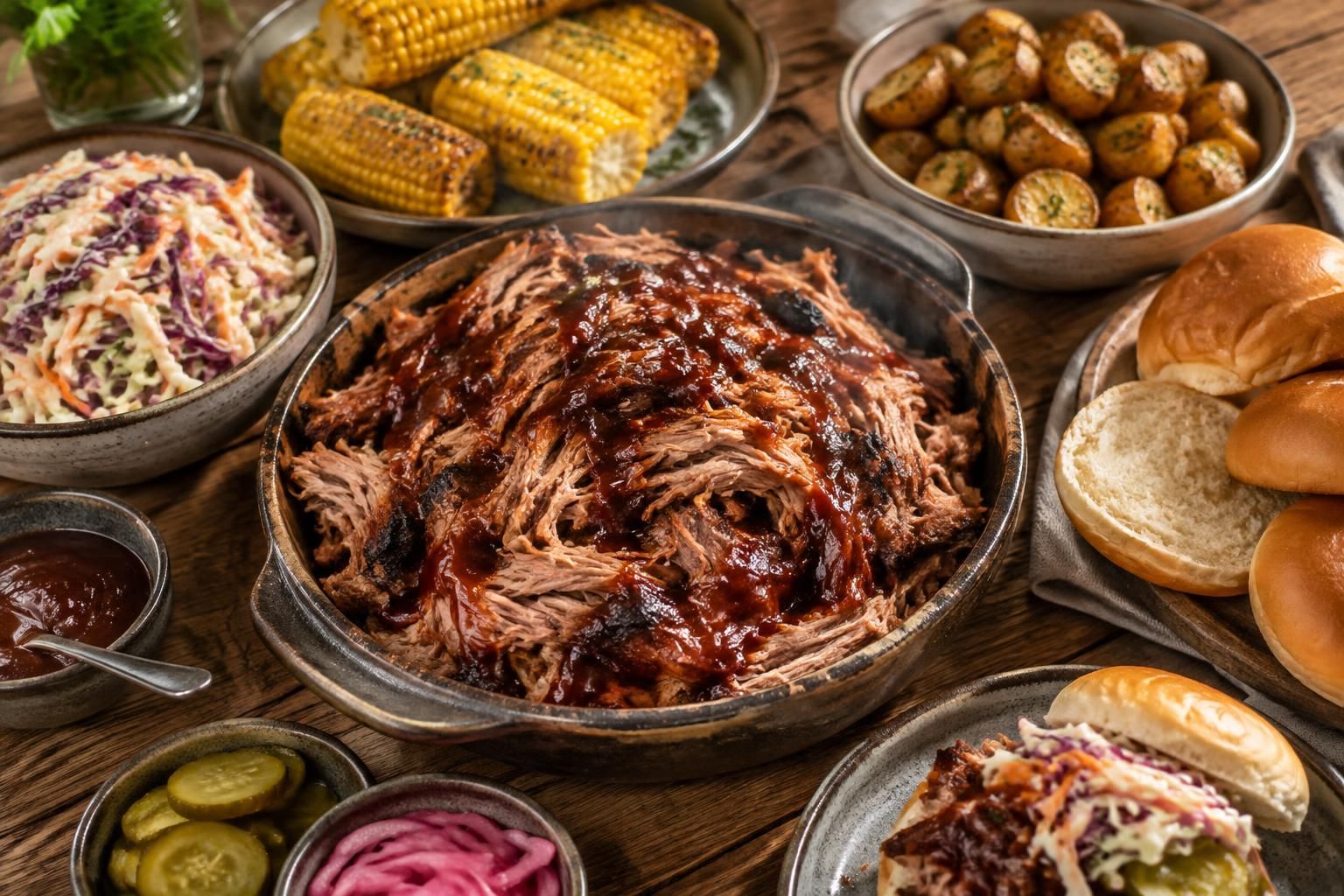 découvrez les meilleurs accompagnements pour un pulled pork : coleslaw, pommes de terre, maïs et idées gourmandes pour composer un repas savoureux.