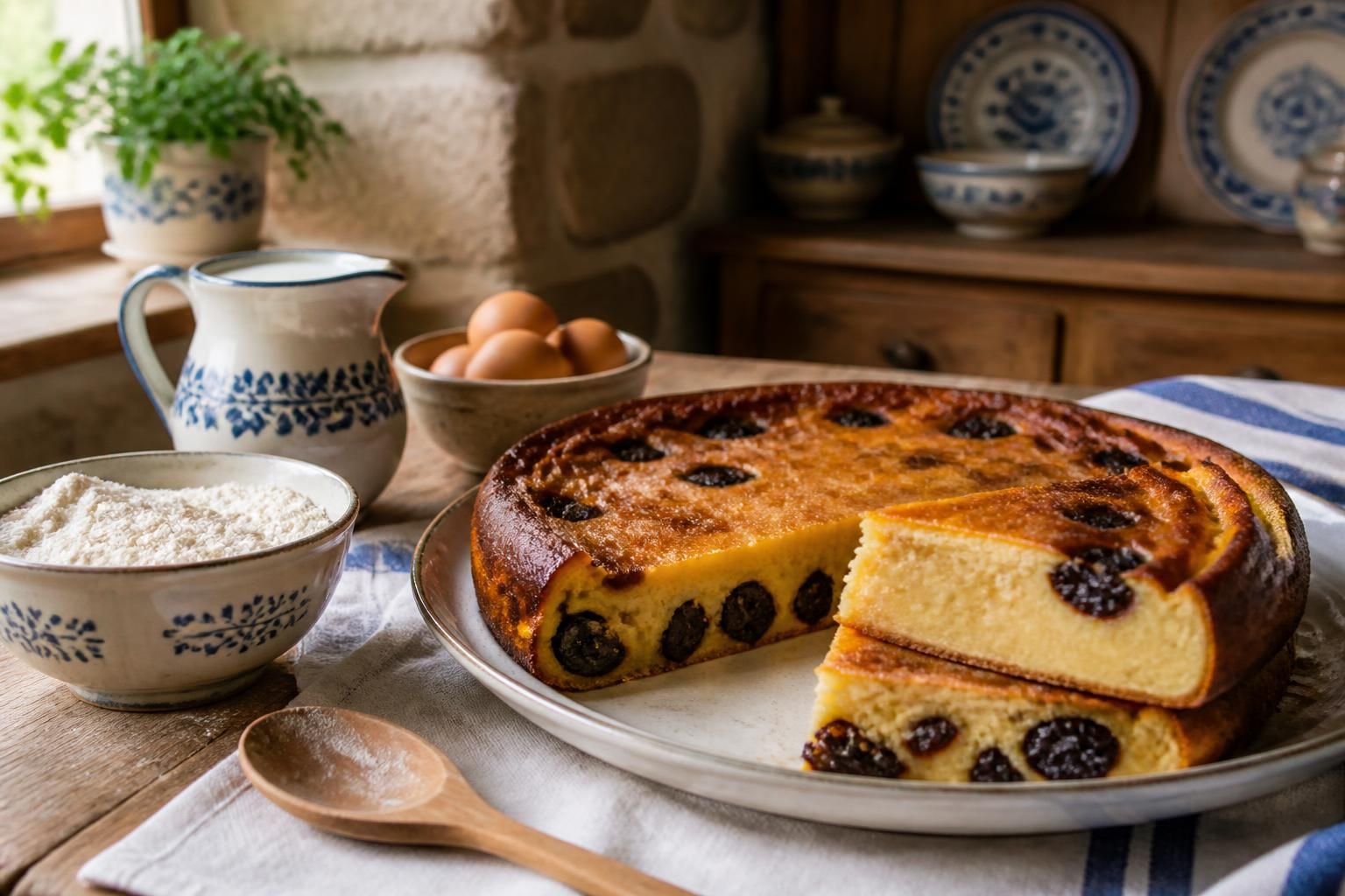 découvrez la recette authentique du far breton traditionnel du finistère, un dessert savoureux à base de pruneaux, facile à préparer chez vous.