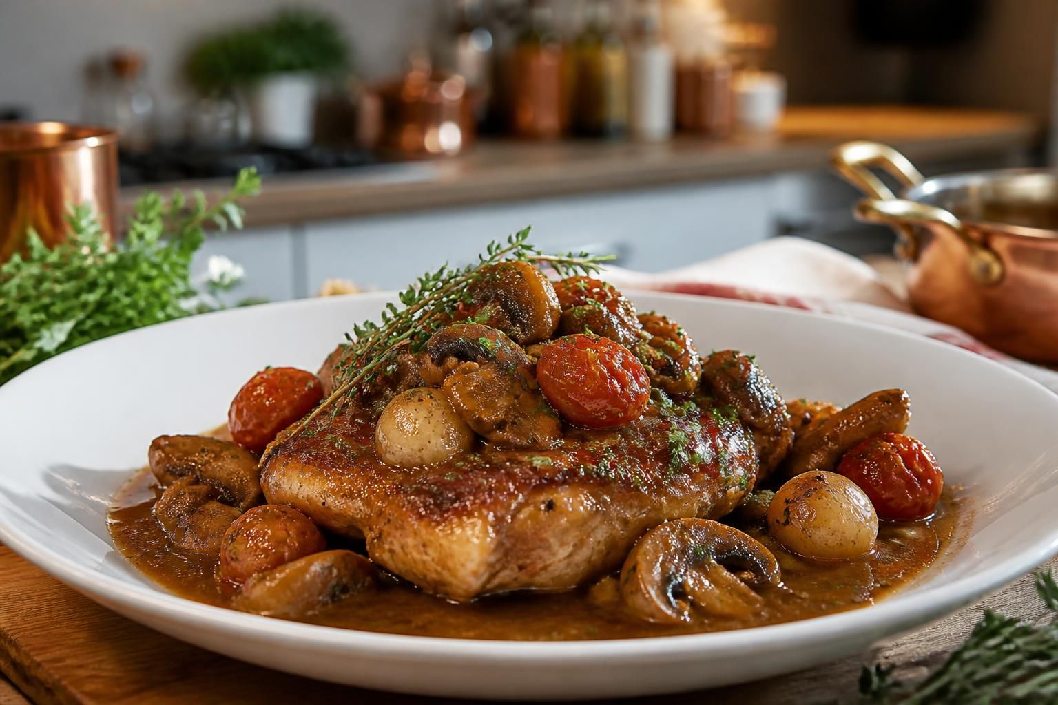 découvrez la délicieuse recette de veau marengo de cyril lignac, un plat traditionnel français revisité avec des ingrédients frais et une préparation simple pour un repas savoureux.