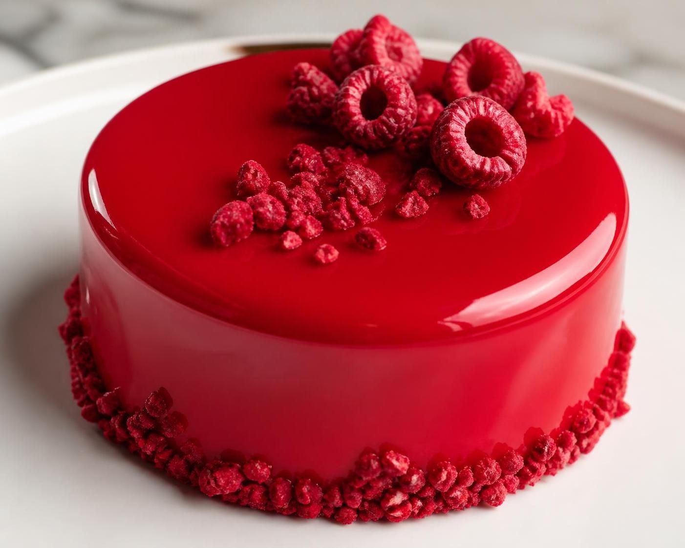 découvrez une délicieuse recette d'entremets à la framboise, parfaite pour surprendre vos invités avec un dessert frais et gourmand.