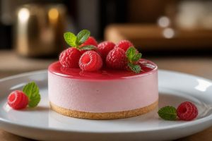 découvrez une délicieuse recette d'entremets à la framboise, alliant douceur et fraîcheur pour un dessert parfait qui ravira vos papilles.