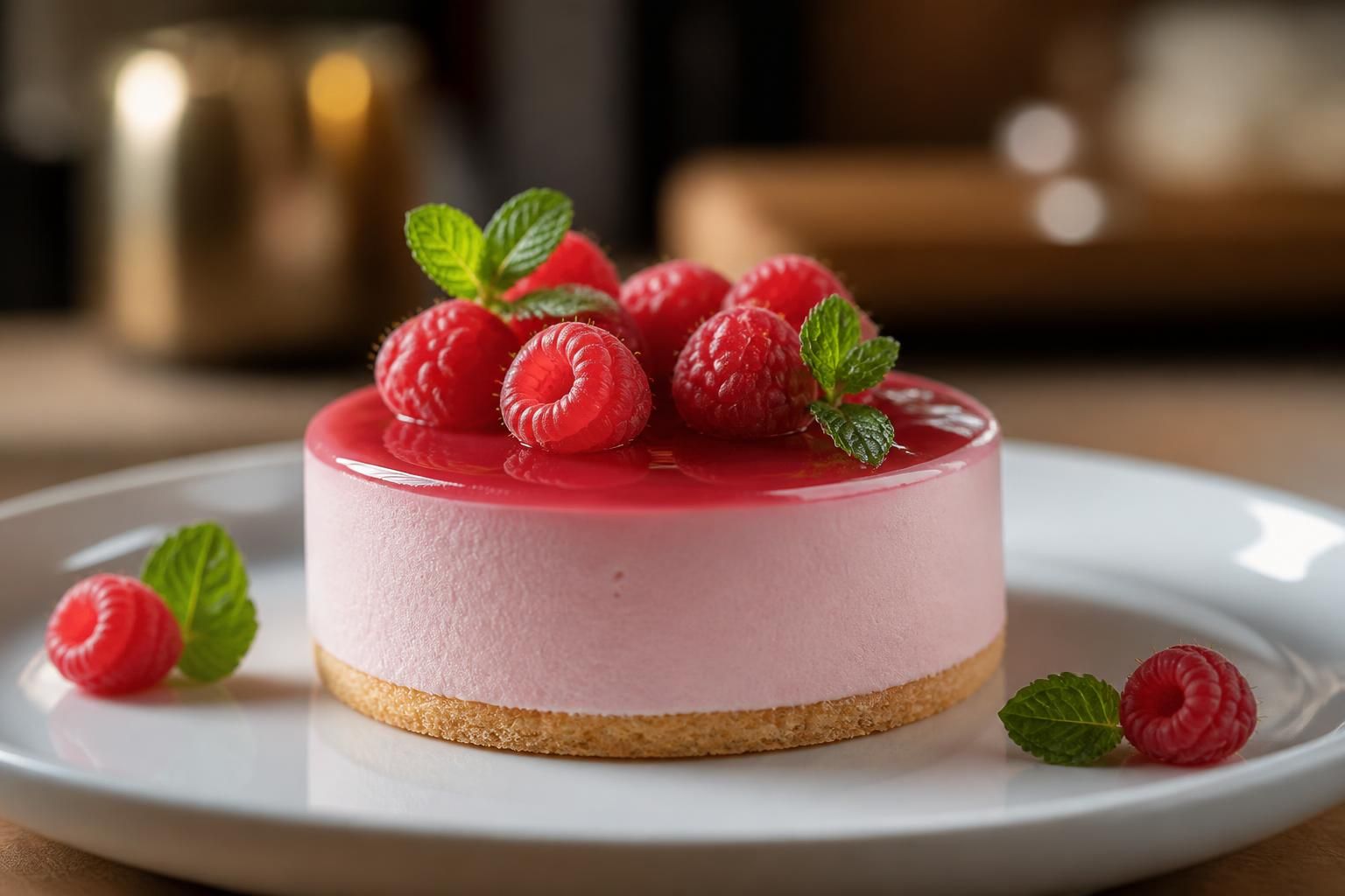 découvrez une délicieuse recette d'entremets à la framboise, alliant douceur et fraîcheur pour un dessert parfait qui ravira vos papilles.